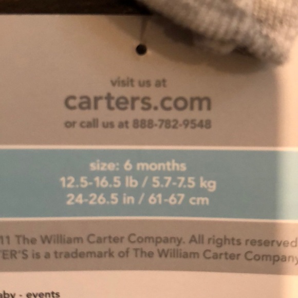 CARTER’S CHRISTMAS ONESIE SET NEW WITH TAGS 6 MO - Picture 4 of 7